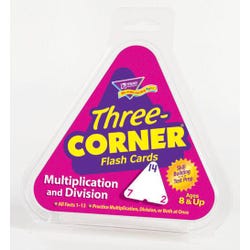 Image for Trend Enterprises Three-Corner Multiplication and Division Flash Cards, Set of 46 from School Specialty