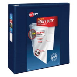 Image for Avery DuraHinge Heavy Duty View Binder, 4 Inch, EZD Ring, Navy Blue from School Specialty