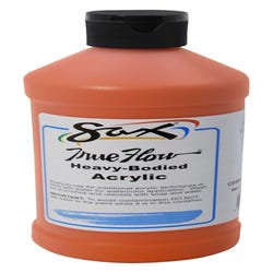 Sax Heavy Body Acrylic Paint, 1 Pint, Chrome Orange Item Number 1572467