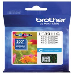 Image for Brother LC3011C Ink Toner Cartridge, Cyan from School Specialty