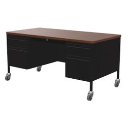 Image for Classroom Select Double Pedestal Teacher's Desks, 60 x 30 Inches from School Specialty