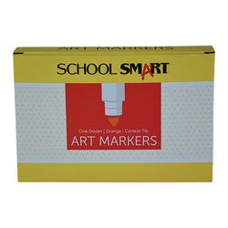 Image for School Smart Art Markers, Conical Tip, Orange, Pack of 12 from School Specialty