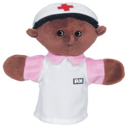Image for Get Ready Kids Nurse Hand Puppet, African American, 12 Inches from School Specialty