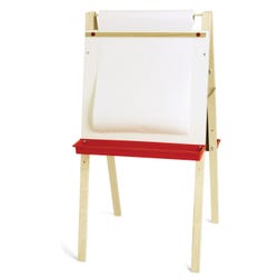Image for Crestline Easel with Paper Roll, 24 x 24 x 48 Inches, Green Chalk/Dry Erase from School Specialty