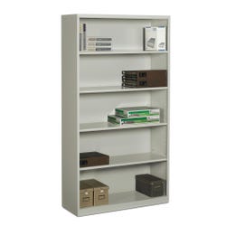 Image for Global Industries Metal Bookcase, 5 Shelves, 36 x 13 x 66 Inches from School Specialty