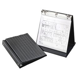 Image for Cardinal Presentation Easel Binder, Horizontal/Landscape, 1 Inch Round Ring, Black from School Specialty