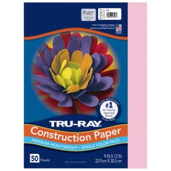 Image for Tru-Ray Sulphite Construction Paper, 9 x 12 Inches, Pink, 50 Sheets from School Specialty