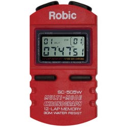 Robic SC-505W Stopwatch, Red, Item Number 016336