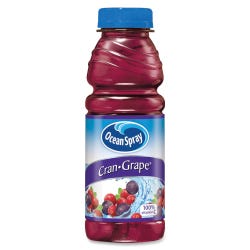 Image for Ocean Spray Cran-Grape Juice Drink, 15.2 oz, 12 Per Carton from School Specialty