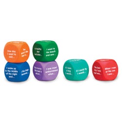 Learning Resources Writing Prompt Cubes, Set of 6 Item Number 088455