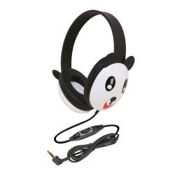 Image for Califone Listening First 2810-PA Over-Ear Stereo Headphones with Inline Volume Control, 3.5mm Plug, Panda, Each from School Specialty