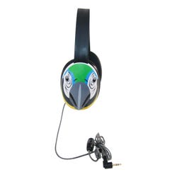 Califone Listening First 2810-BE Over-Ear Stereo Headphones with Inline Volume Control, 3.5mm Plug, Bear, Each, Item Number 2103815