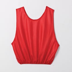 Image for Sportime Youth Mesh Scrimmage Vest, Red from School Specialty