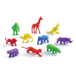 Image for School Smart Wild Animals Manipulative Counters, Assorted Colors, Set of 120 from School Specialty