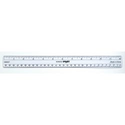 Image for School Smart Flexible Plastic Ruler, Inches and Metric, 12 Inch Size, Clear from School Specialty