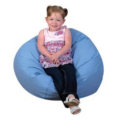 Image for Children's Factory Premium Bean Bag Chair, 26 Inches, Sky Blue from School Specialty