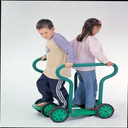 Image for Kiddies Paradise Twin Walker Bikes and Trikes, 27 x 21 x 28 Inches, Green from School Specialty
