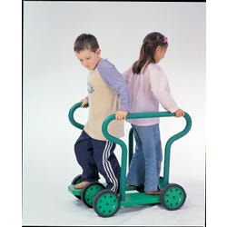 Image for Kiddies Paradise Twin Walker Bikes and Trikes, 27 x 21 x 28 Inches, Green from School Specialty