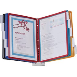 Image for Durable Sherpa 10-Panel Wall Reference System, Assorted Color Panels from School Specialty