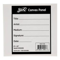 Image for Sax Genuine Canvas Panel, 8 x 10 Inches, White from School Specialty