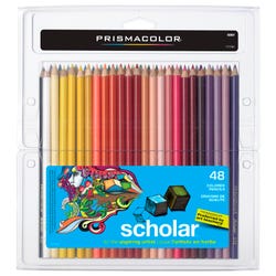 Prismacolor Scholar Colored Pencils, Assorted Colors, Set of 48 423355