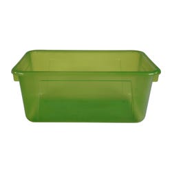 Image for School Smart Storage Tray, 7-7/8 x 12-1/4 x 5-3/8 Inches, Translucent Green from School Specialty