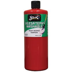 Image for Sax Versatemp Washable Heavy-Bodied Tempera Paint, 1 Quart, Primary Red from School Specialty