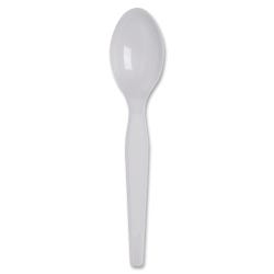 Image for Dixie Foods Durable Heavyweight Shatter Resistant Teaspoon, Plastic, White, Pack of 100 from School Specialty