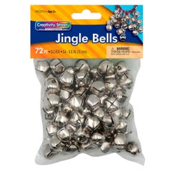 Image for Creativity Street Jingle Bells, 5/8 Inches, Silver, Pack of 72 from School Specialty