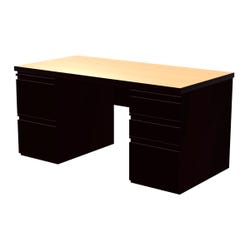 Image for Classroom Select Teacher Desk, Double Pedestal from School Specialty