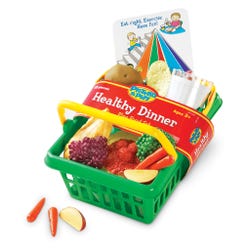Image for Learning Resources Pretend & Play Healthy Dinner Set, Basket and 17 Pieces from School Specialty