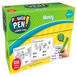 Image for Teacher Created Resources Power Pen Learning Cards, Money, Grades 1 to 4 from School Specialty