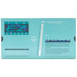Image for E-Z Grader Test Quiz and Homework Scorer, 8-1/2 x 4-3/4 Inches, Turquoise from School Specialty