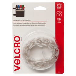 Image for VELCRO Brand Hook Only Sticky Back Coins, 5/8 Inch, White, Pack of 100 from School Specialty