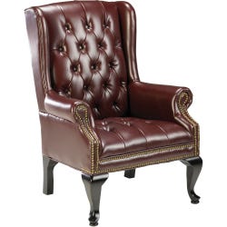 Image for Lorell Reception Chair, 29 x 30 x 39-1/2 Inches, Burgundy from School Specialty