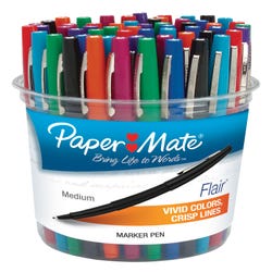 Image for Paper Mate Flair Felt Tip Pens, Medium Point, Assorted Colors, Set of 48 from School Specialty