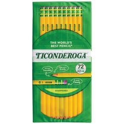 Image for Ticonderoga Pre-Sharpened No 2 Pencils with Eraser, Pack of 72 from School Specialty