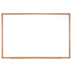 Image for Ghent Magnetic Porcelain Whiteboard with Wood Frame, 4 x 4 feet from School Specialty