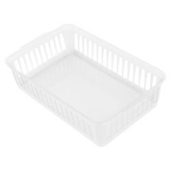 Storex Supply Basket, 10 x 6-1/3 x 2-1/2 Inches, White, Pack of 12 2133403