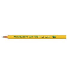 Image for Ticonderoga My First TriWrite Triangular Graphite Pencils Without Erasers, No 2 Tip, Yellow, Pack of 36 from School Specialty