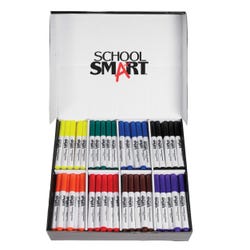 School Smart Washable Markers, Conical Tip, Assorted Colors, Pack of 200 Item Number 086413