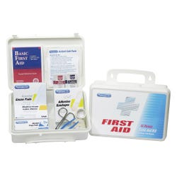 Image for Acme 113-Piece First Aid Station for 25 People, 10 x 7 x 3 Inches, Plastic, White from School Specialty