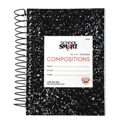 Image for School Smart Spiral Mini Composition Notebook, Wide Ruled, 5-1/2 x 4 Inches, 200 Sheets from School Specialty
