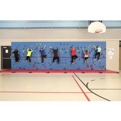 Image for Chroma Traverse Wall 4 Foot Package with 2 Inch Mats - Blue from School Specialty