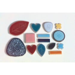 Image for Jennifer's Mosaics Bulk Assorted Shape Mosaic Tile, 3/8 - 1-1/2 in, Assorted Color, 5 lb Bag from School Specialty
