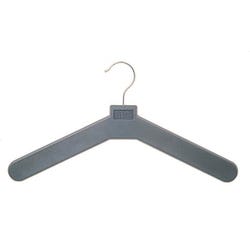 Image for Magnuson Steel Hook Coat Hanger, Polystyrene, 17 x 3/4 x 9 Inches, Charcoal Gray, Pack of 24 from School Specialty