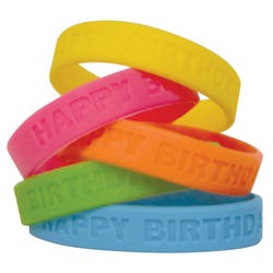 Image for Teacher Created Resources Wristbands, Happy Birthday, Pack of 10 from School Specialty