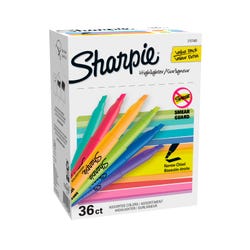 Image for Sharpie Pocket Style Highlighters, Chisel Tip, Assorted Colors, Set of 36 from School Specialty