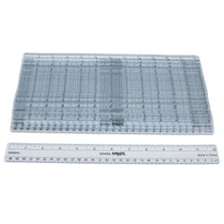 Image for School Smart Flexible Plastic Ruler, Inches and Metric, 12 Inch Size, Clear, Pack of 36 from School Specialty