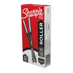 Image for Sharpie Rollerball Pen, Arrow Point, 0.7 mm, Black Ink, Pack of 12 from School Specialty